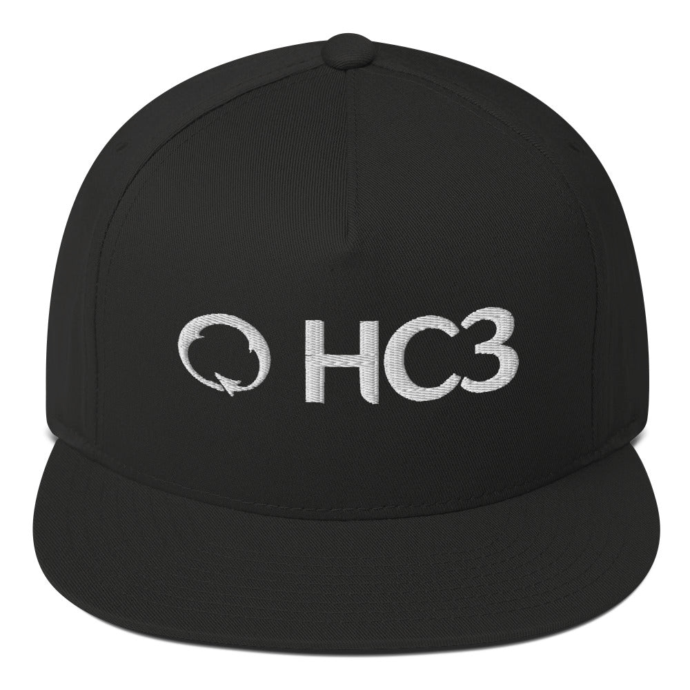 HC3 Embroidered Flat Bill Cap