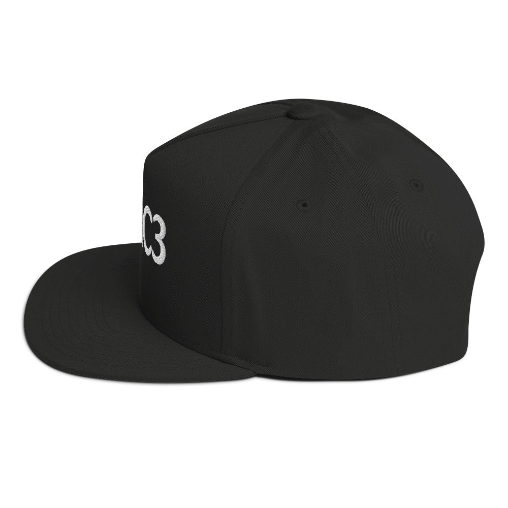 HC3 Embroidered Flat Bill Cap