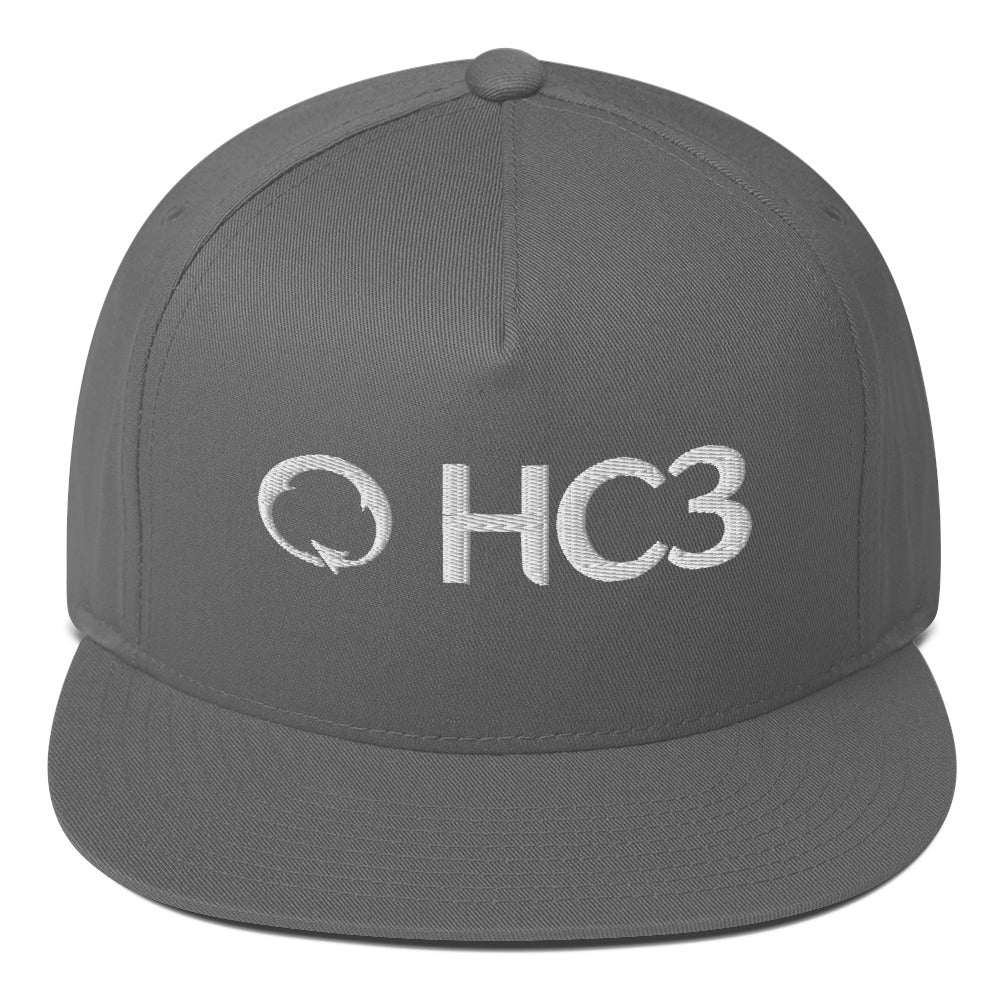 HC3 Embroidered Flat Bill Cap