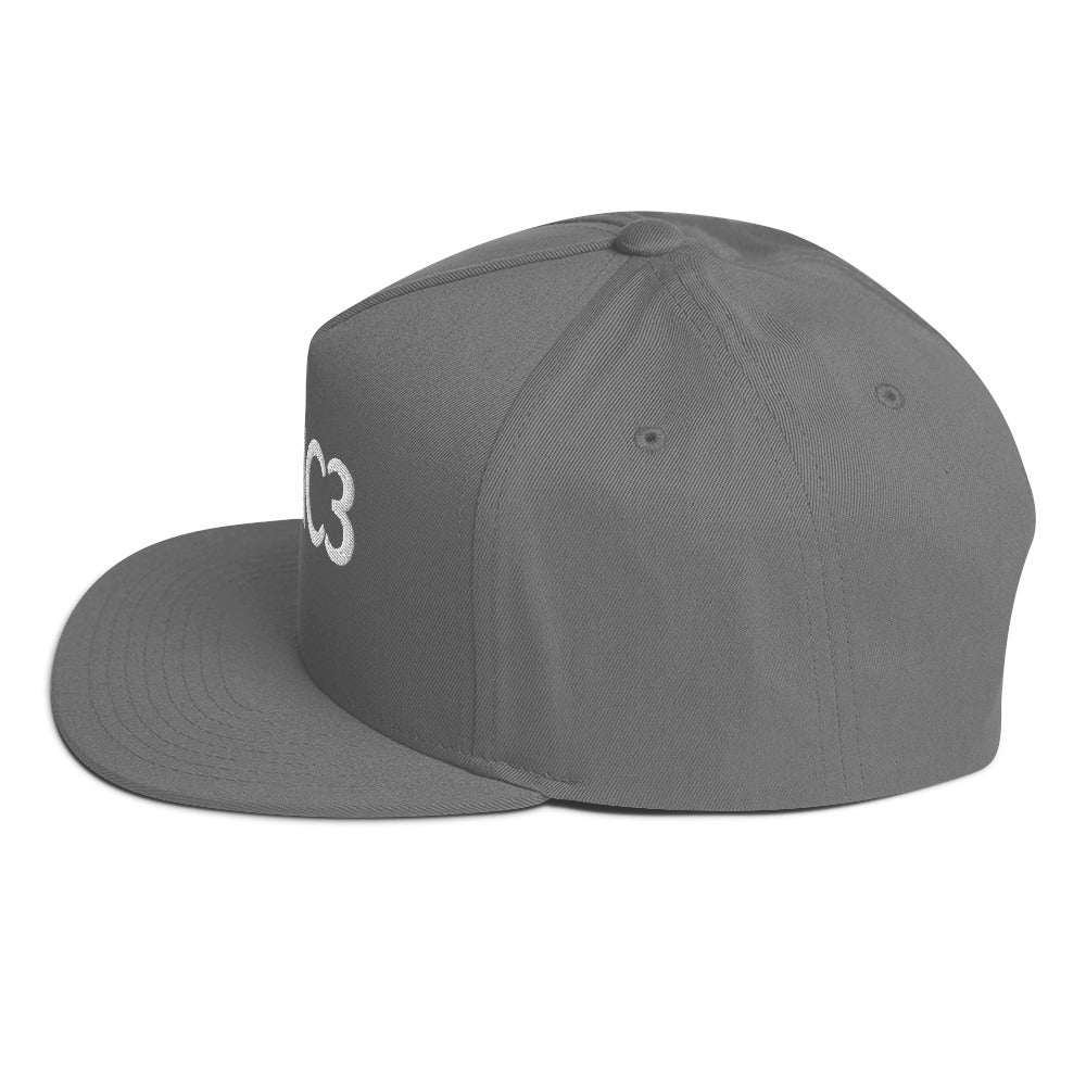 HC3 Embroidered Flat Bill Cap