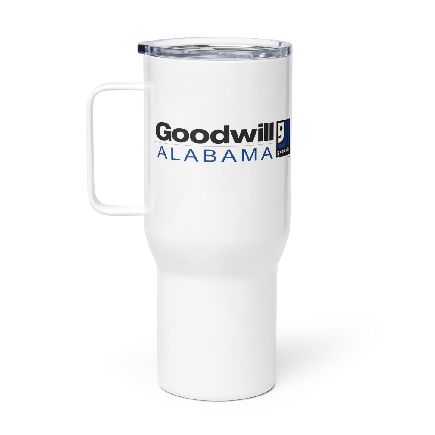 Alabama Goodwill Travel mug with a handle