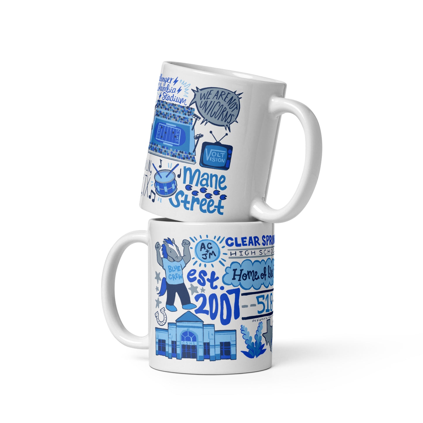 CSHS White glossy mug