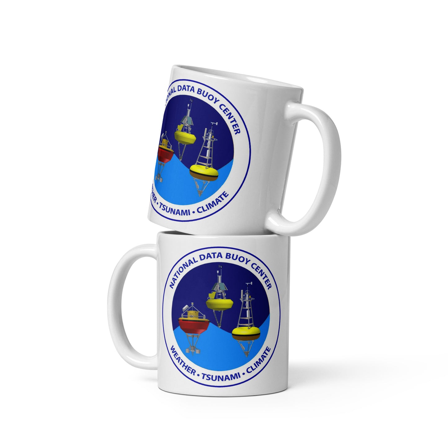 White glossy mug