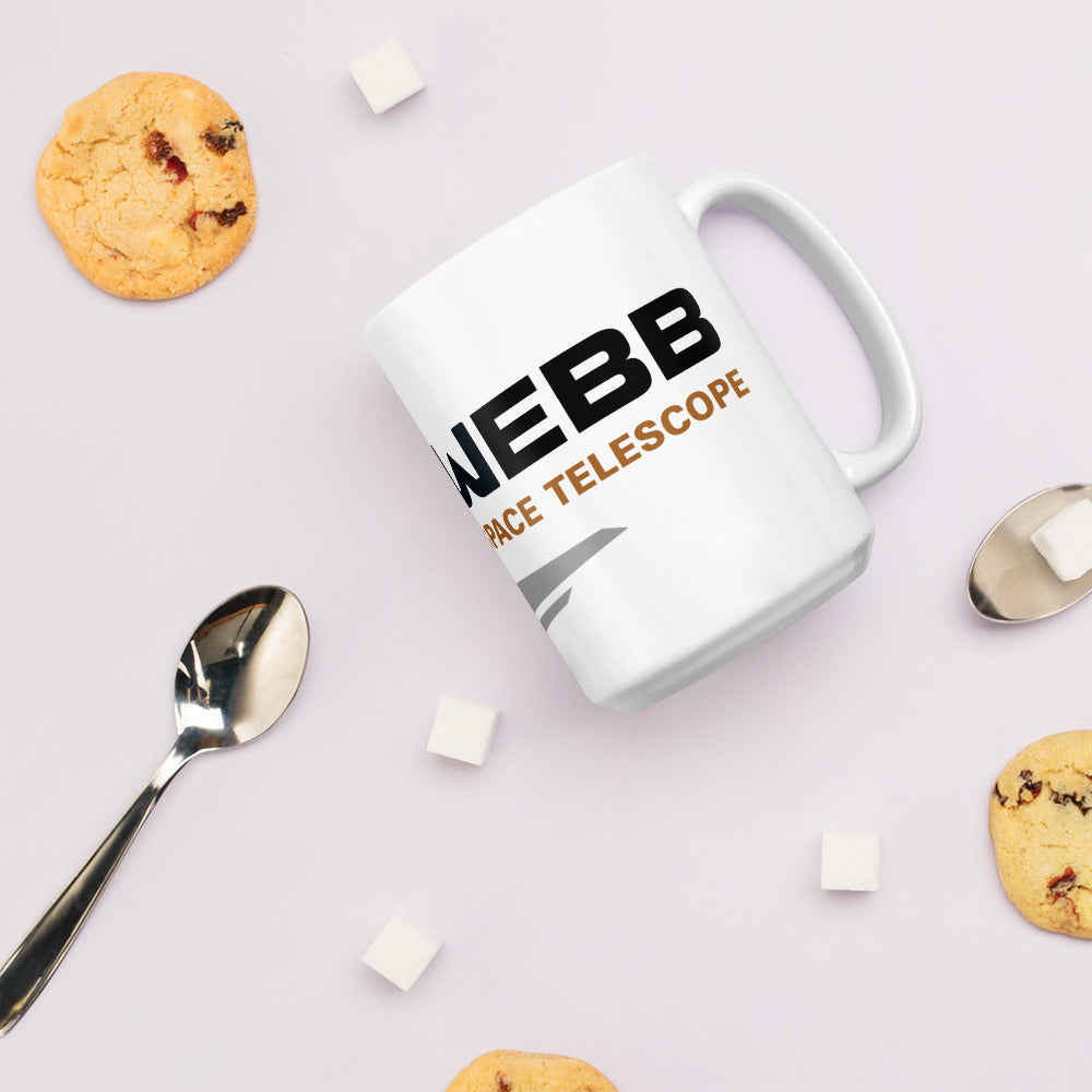 Webb White glossy mug