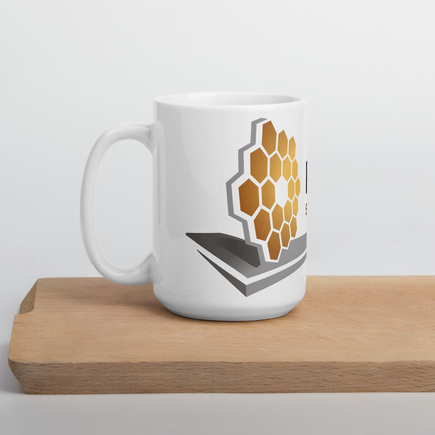 Webb White glossy mug