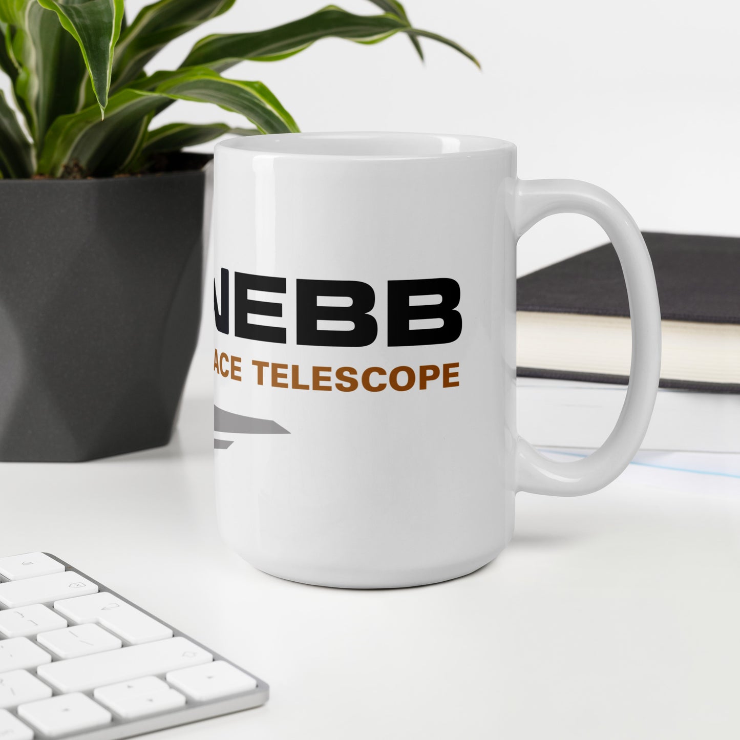 Webb White glossy mug