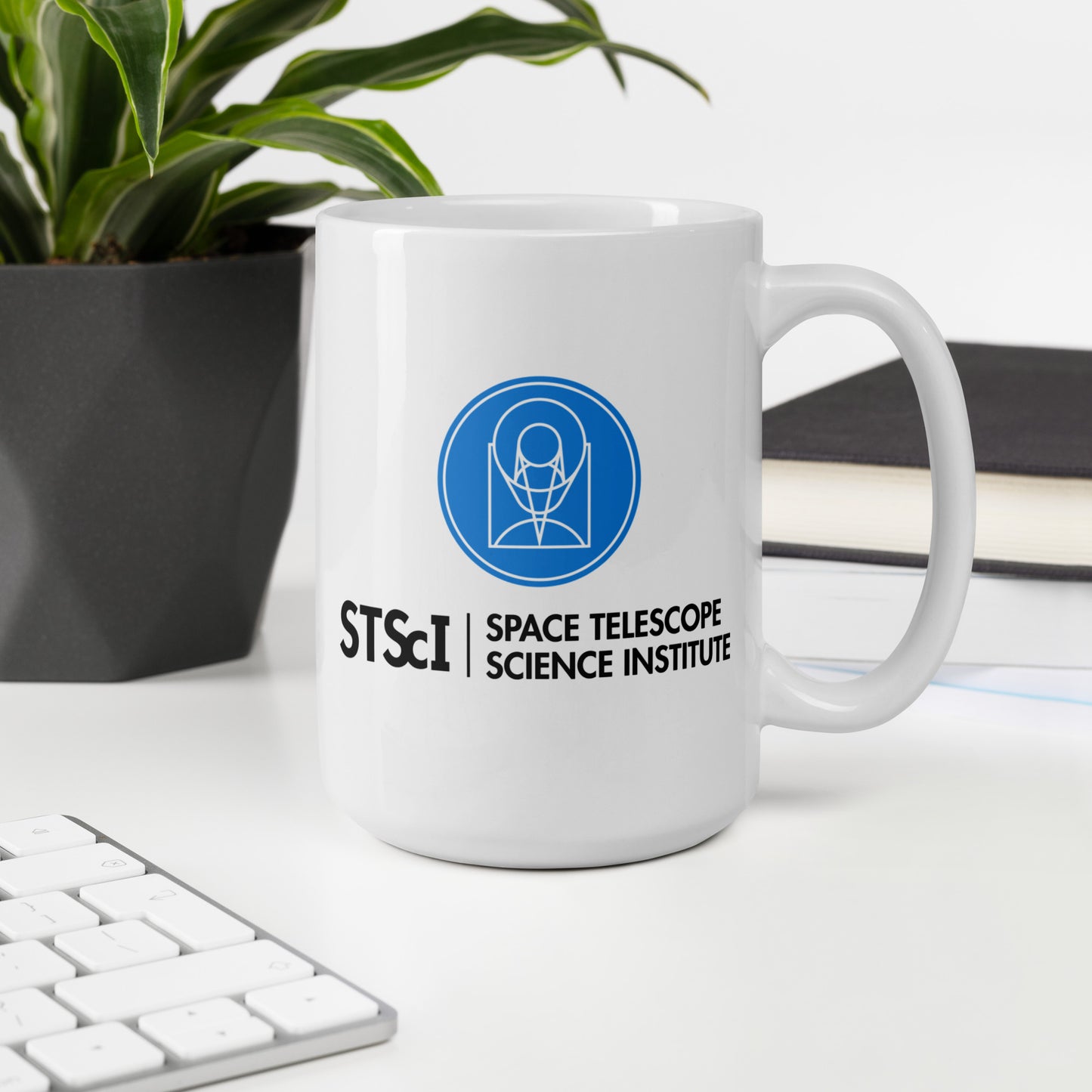STScI White glossy mug