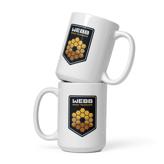Webb Shield White glossy mug